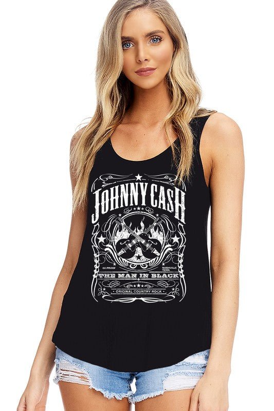 Johnny Cash Tank Top - Offbeat Boutique