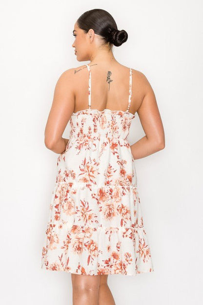 Cami Floral Baby Doll Dress - Offbeat Boutique
