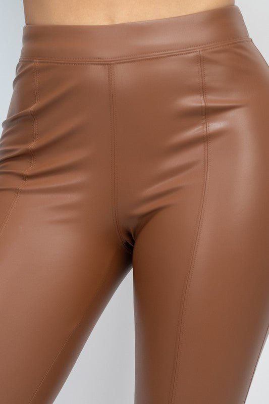Coco Faux Leather Pants - Offbeat Boutique