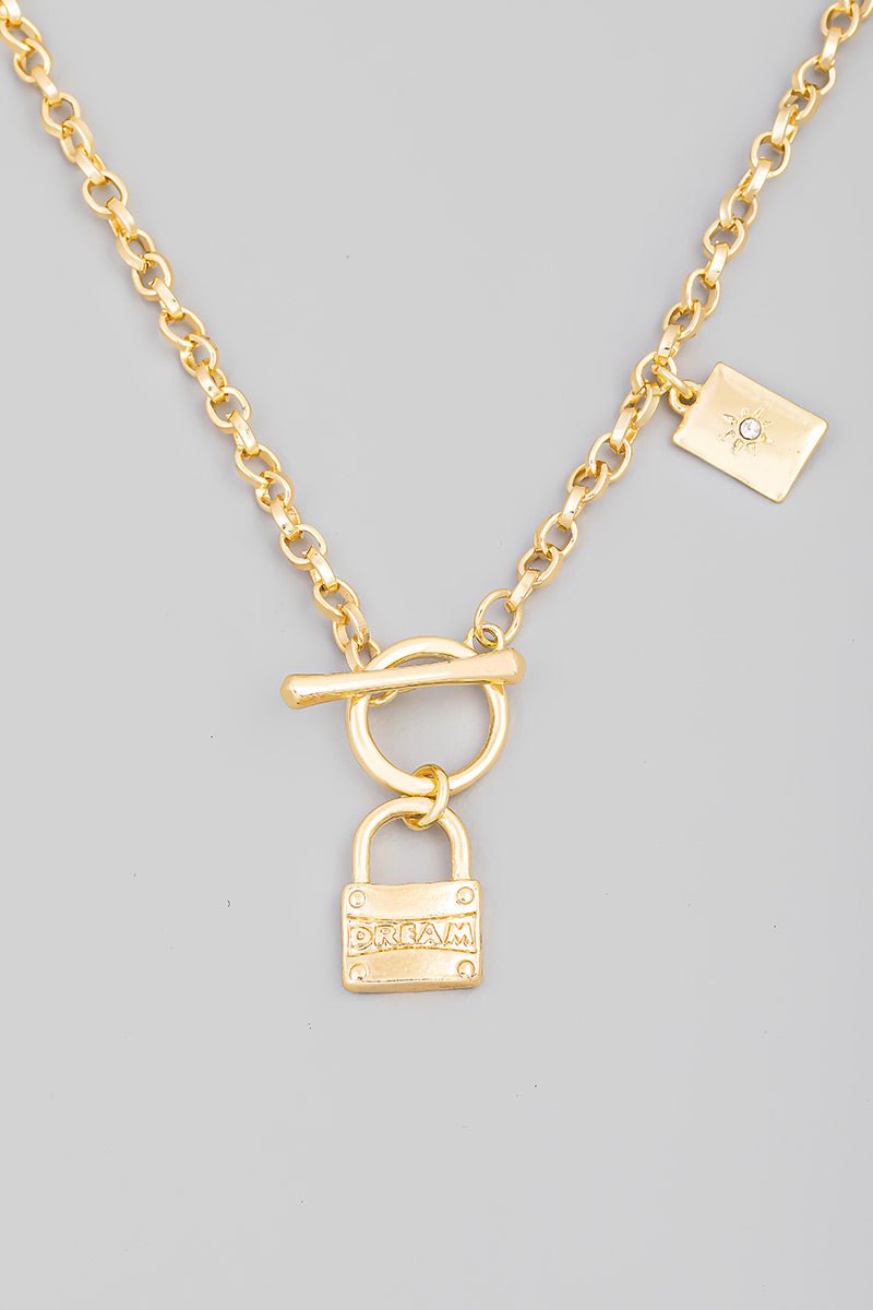 Dream Lock Pendant Necklace - Offbeat Boutique