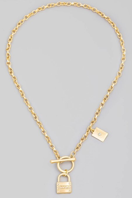 Dream Lock Pendant Necklace - Offbeat Boutique