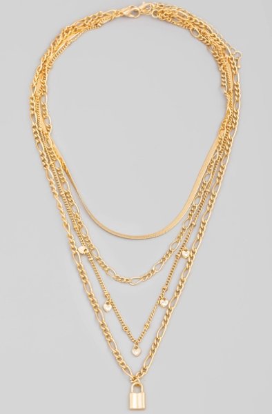 Golden Heart Necklace - Offbeat Boutique