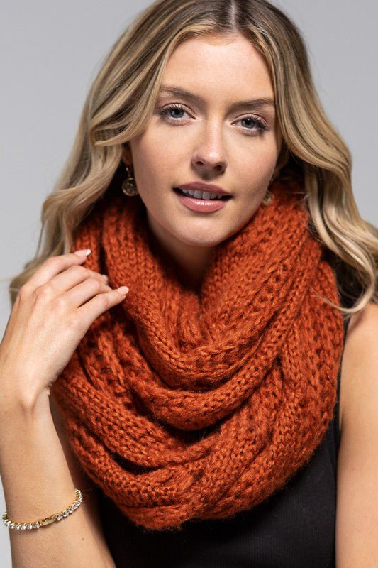 Infinity Knit Scarf - Offbeat Boutique