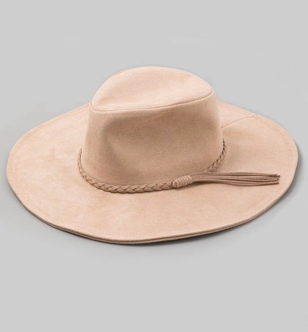 Ivory Suede Hat - Offbeat Boutique