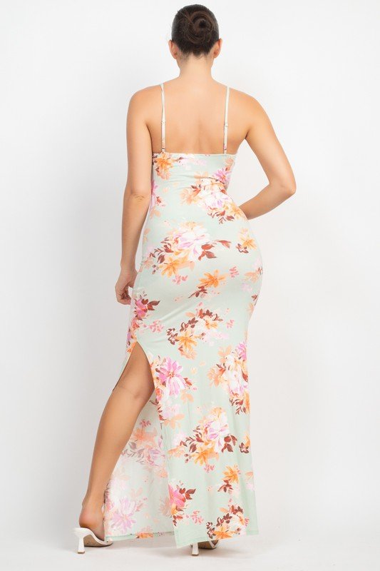 Mint Floral Maxi Dress - Offbeat Boutique