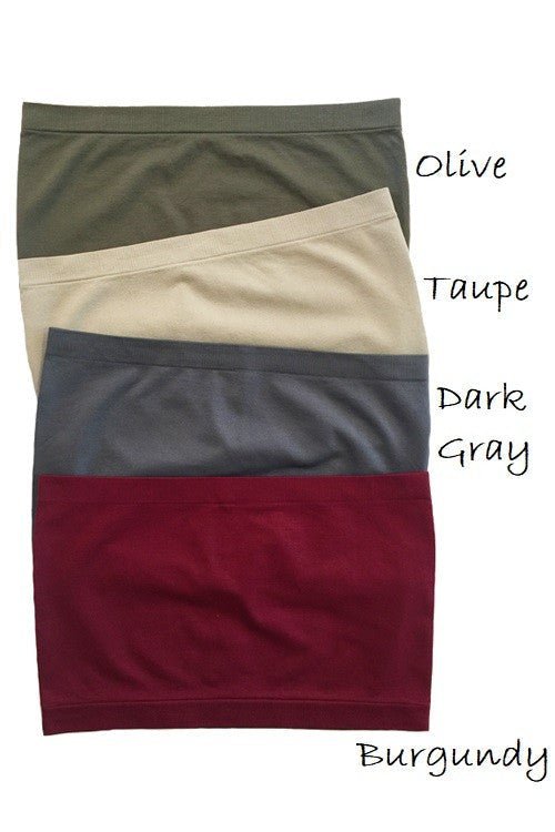 Olive Tube Top - Offbeat Boutique