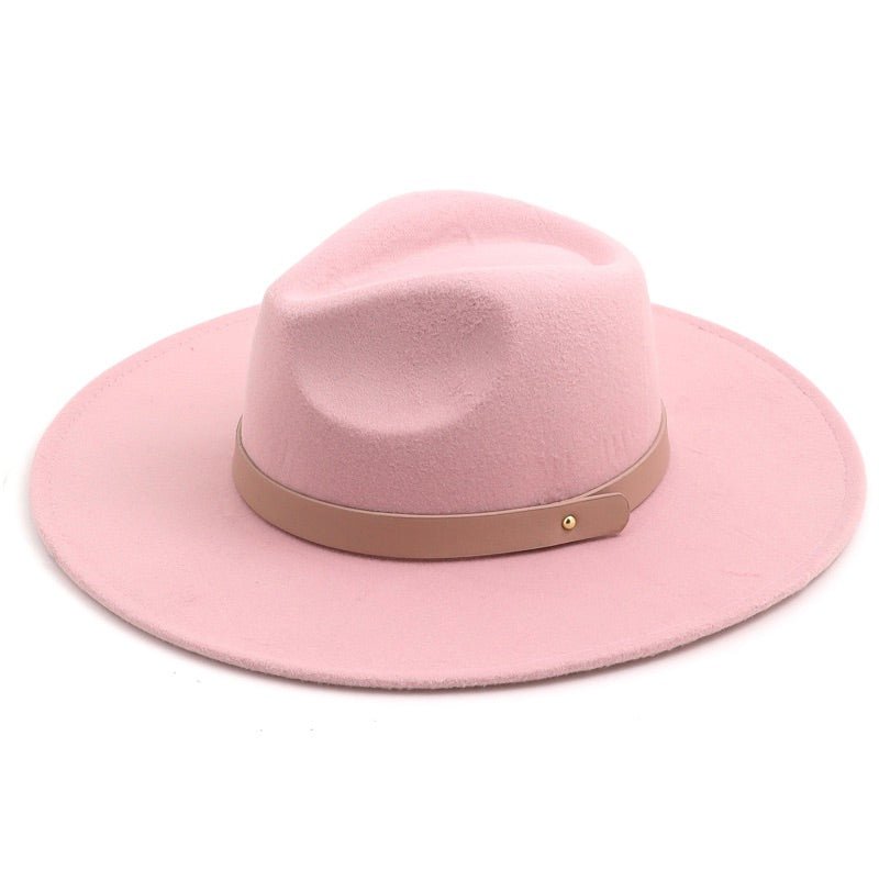 Pink Fedora Hat - Offbeat Boutique