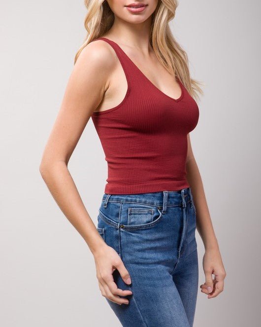 Seamless Ribbed Top - Offbeat Boutique