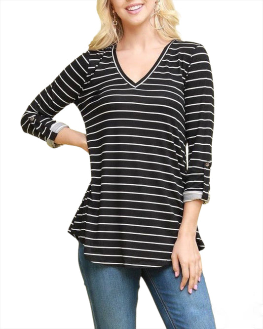 Striped Long Sleeve - Offbeat Boutique