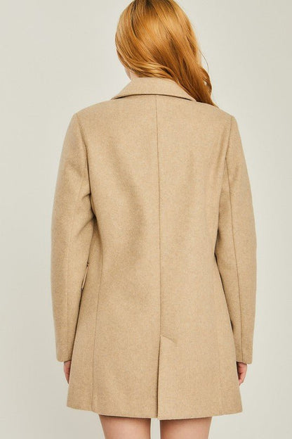 Tailored Fleece Coat - Offbeat Boutique