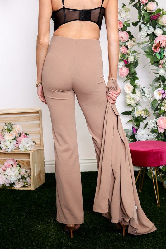 Taupe Office Pants - Offbeat Boutique