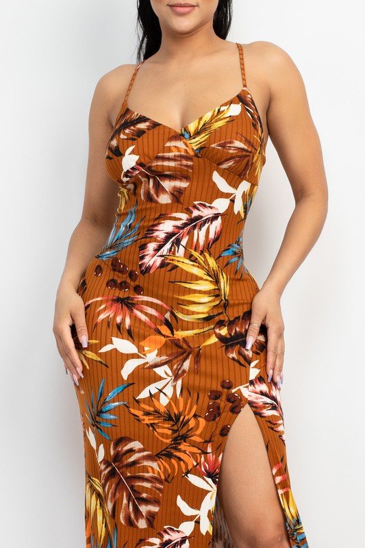 Tropical Hawaiian Maxi Dress - Offbeat Boutique